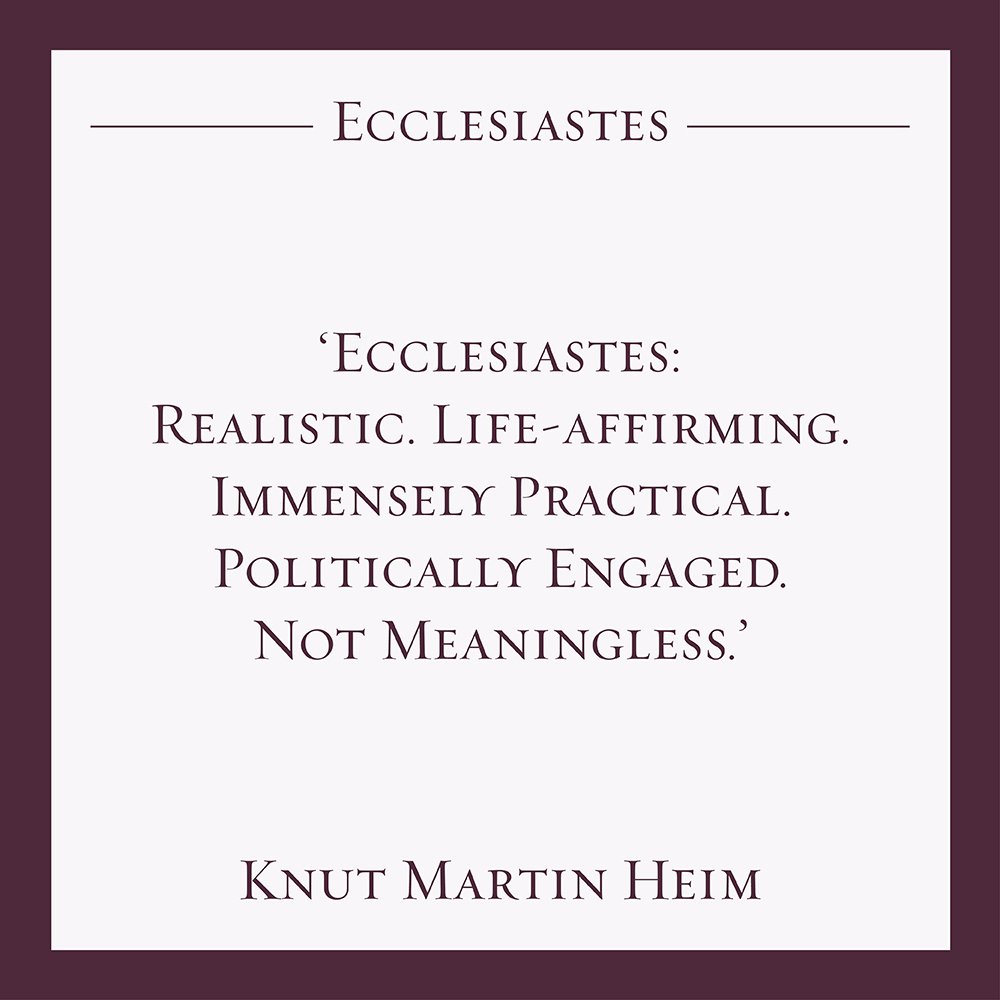 Ecclesiastes: Unexpected Humour