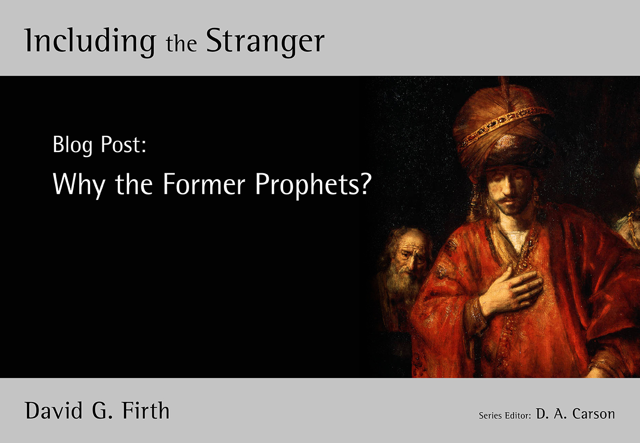 Why the Former Prophets?