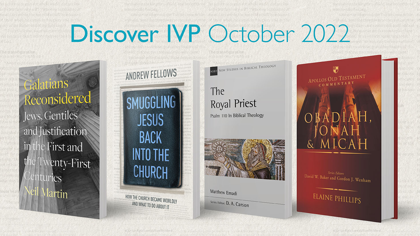 The IVP October 2022 Releases