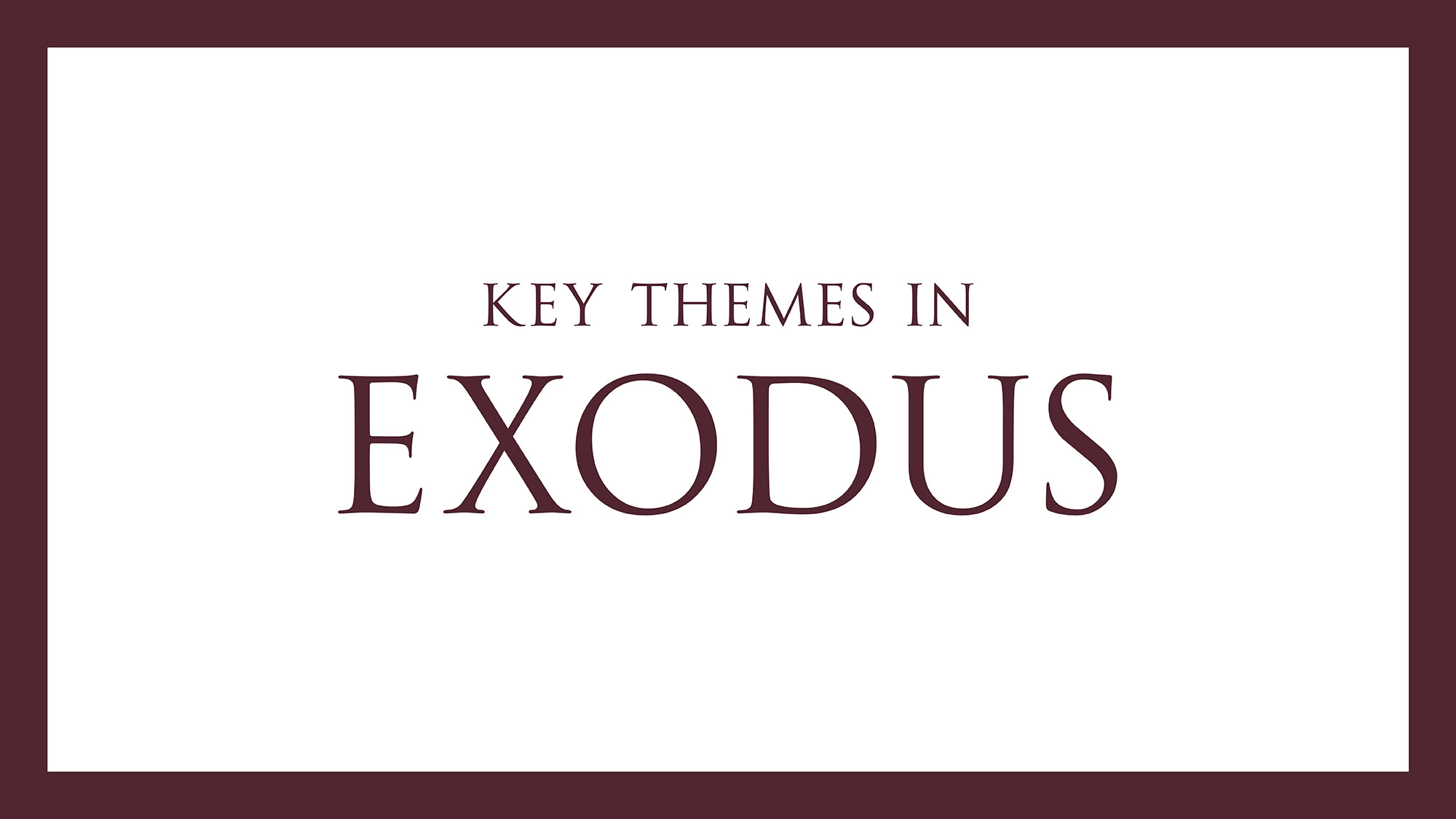 Exodus meaning