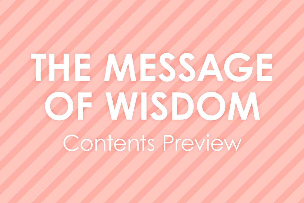 The Message of Wisdom: Contents Preview